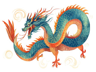 Obraz premium Dragon vector art