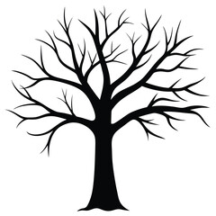 Obraz premium vector tree silhouette