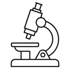 microscope isolated on white