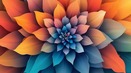 Glitch Bloom Modern Floral Art Suitable for Website Background