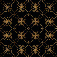 Gold flower pattern