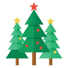 christmas tree vector illustration