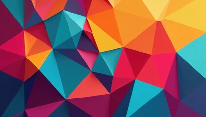 Fototapeta premium Abstract colorful geometric shapes, repeating design, trend, formation, structure