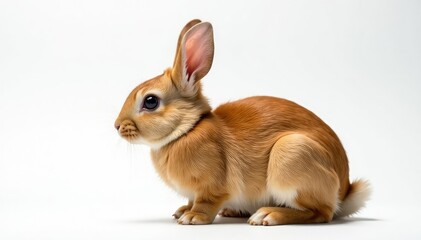 Obraz premium A single, slightly shiny bun on white backdrop , carbohydrate, shiny