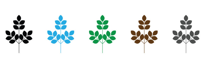 Dietary Fiber Vector Icon Set. Wellness Fibrous vector symbol for UI design. Vector Illustration .EPS 10 . 