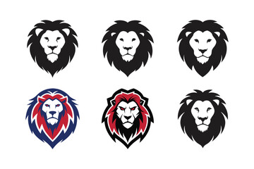 lion head vector logo art design 