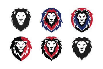 lion head vector logo art design 
