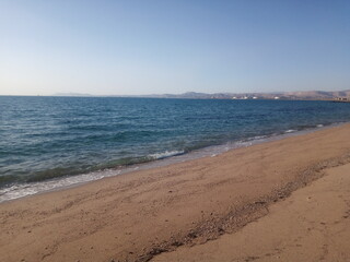 beach in the morning