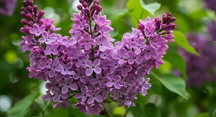 Obraz premium Lilac's Gentle Embrace AI Generated