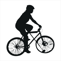 Bicycle polo players active men cyclists riders in abstract land