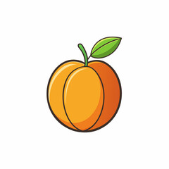 orange isolated on white background