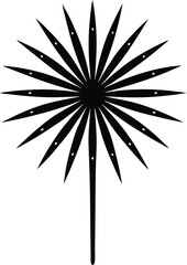 Obraz premium vector illustration of a black fireworks