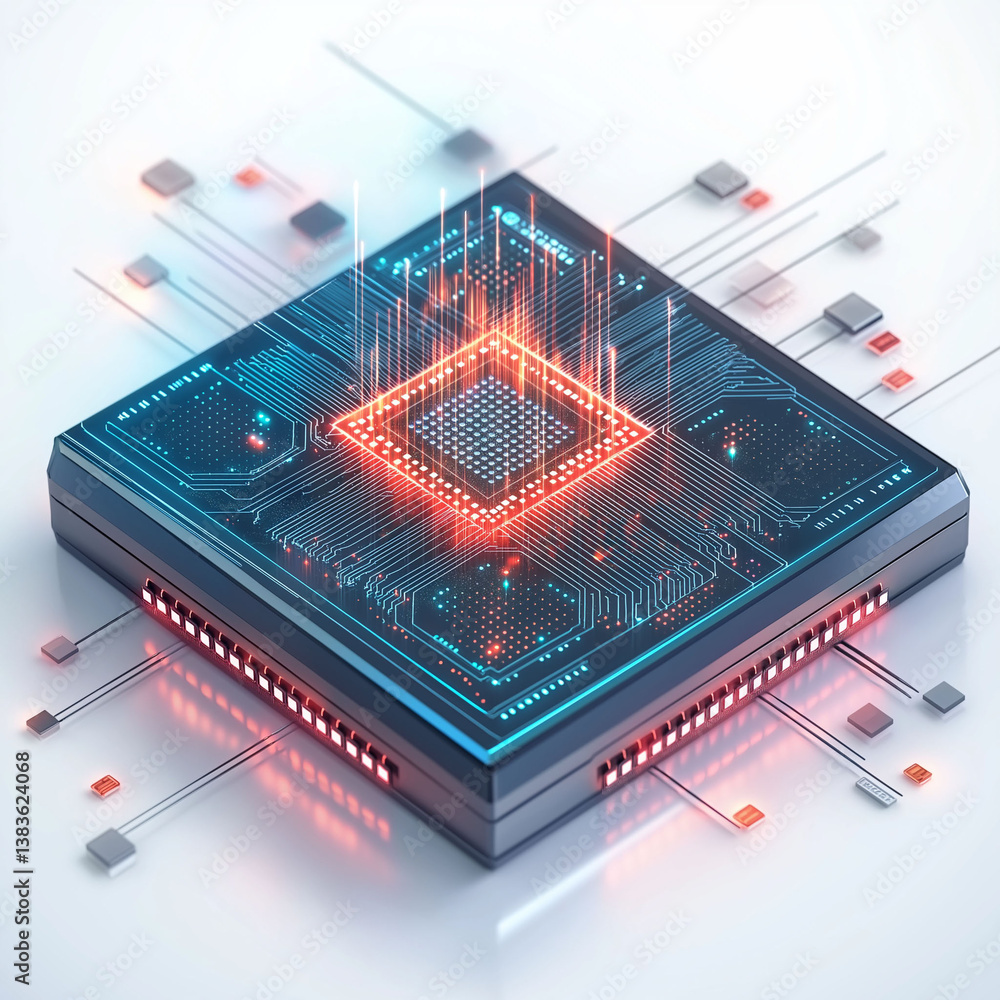 Poster ai driven security surveillance detection. cyber protection innovation. threat data. ai-based cybers