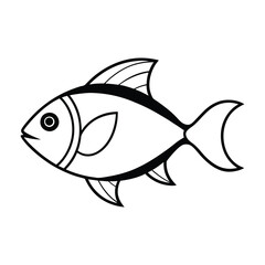 fish on a white background