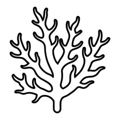 Obraz premium coral animal vector illustration,