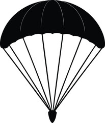 parachute on a white background
