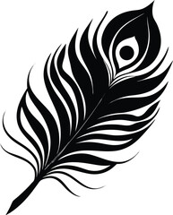 black and white peacock