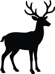 Fototapeta premium deer silhouette vector