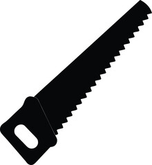 vector illustration of a saw