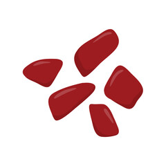 Beef liver vector illustration