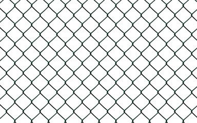 Square wire fence mesh. Wire mesh fence texture. Transparent background, PNG