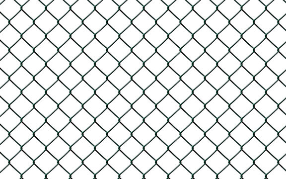 Square wire fence mesh. Wire mesh fence texture. Transparent background, PNG