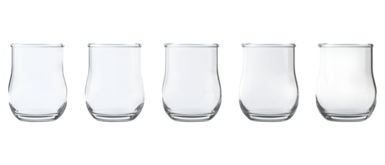 Pack of 3D Beaker set Against Transparent Background for Scientific Illustration, Lab Equipment Design, or Educational Graphics