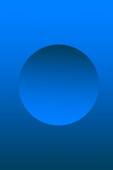 Blue sphere on a gradient blue background. Abstract and versatile image suitable for various themes and educational purposes.