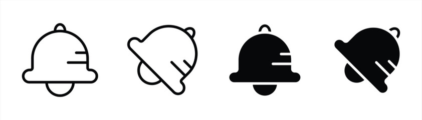 bell notification icon. bell ring icon vector illustration