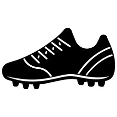 sports cleats silhouette vector illustrator 