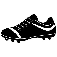 sports cleats silhouette vector illustrator 