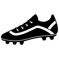 sports cleats silhouette vector illustrator 