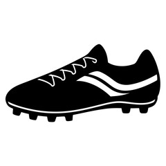 sports cleats silhouette vector illustrator 