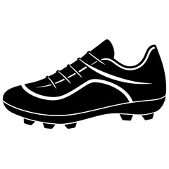 sports cleats silhouette vector illustrator 