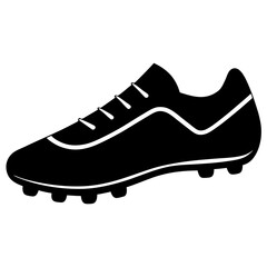 sports cleats silhouette vector illustrator 