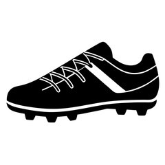sports cleats silhouette vector illustrator 