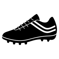 sports cleats silhouette vector illustrator 