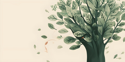 Nature background. Creative concept on the topic of nature, ecology and environmental protection, for web and graphic design background cover, environment and ecology wallpaper. © Mrkvica