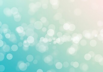 Fototapeta premium Serene Dreamscape: A gentle, ethereal ballet of light, swirling in soft teal and rose hues, creating a tranquil, dreamy atmosphere.