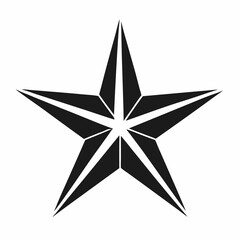 Obraz premium Star logo icon vector on white background.