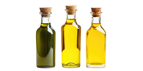 Olive Oil Bottles on transparent background