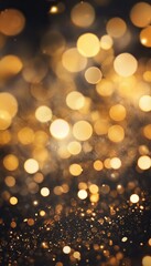 Obraz premium Stunning bokeh effect on a festive new year s eve background with realistic gold glitter