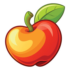 Cashew apple vector in white background 