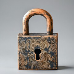 Vintage lock design showcasing intricate patterns and details.