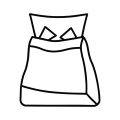 vector illustration of a food bag