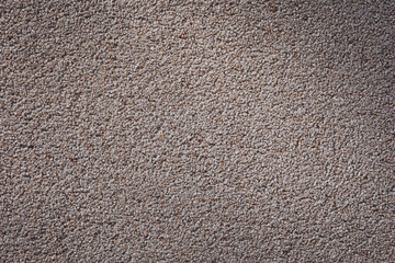 Concrete flooring made of small slate stone, which is used in outdoor landscaping. Structure of plaster on the facade. Wallpaper of the exterior of the wall.