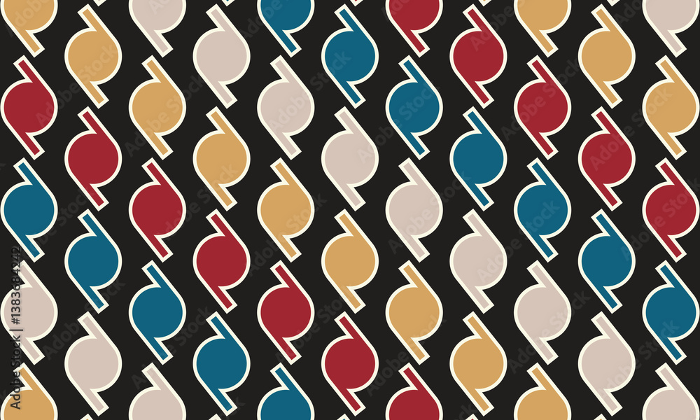 Poster retro and vintage seamless circle pattern in isolated background. seamless pattern of circles and li