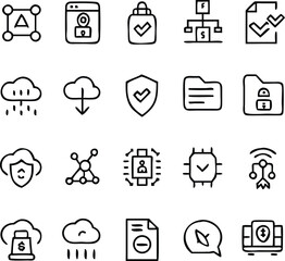 Digitalisation Icons Vector Art
