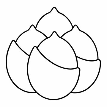 recommend clip art: Deviled Eggs Outline Coloring Book Page Line Art