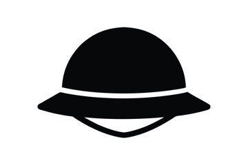 Silhouette art design of a legionnaire hat icon illustration.eps